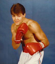 Self Defense Program Instructor - Monte Oswald during his boxing career.